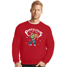 Load image into Gallery viewer, Daily_Deal_Shirts Crewneck Sweater, Unisex / Small / Red Eldery Odyssey
