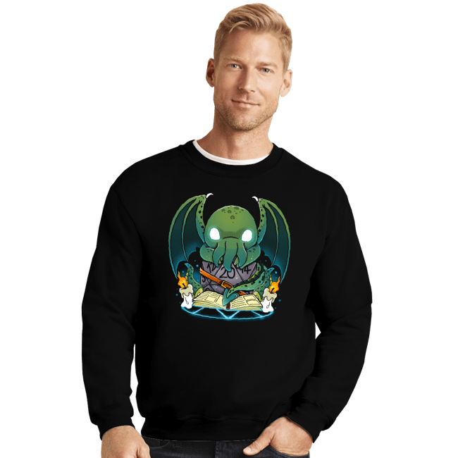 Shirts Crewneck Sweater, Unisex / Small / Black Demon Dice