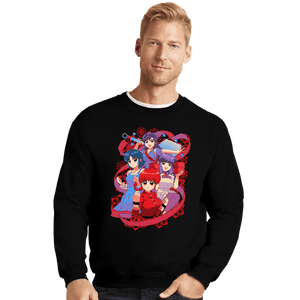 Daily_Deal_Shirts Crewneck Sweater, Unisex / Small / Black Martial Artists