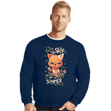 Load image into Gallery viewer, Daily_Deal_Shirts Crewneck Sweater, Unisex / Small / Navy Can We Skip To Summer Please
