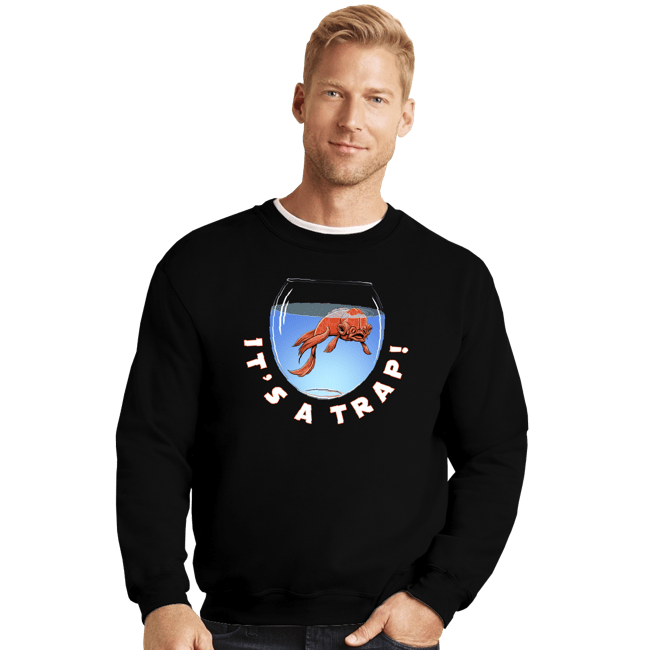 Shirts Crewneck Sweater, Unisex / Small / Black Trap Bowl