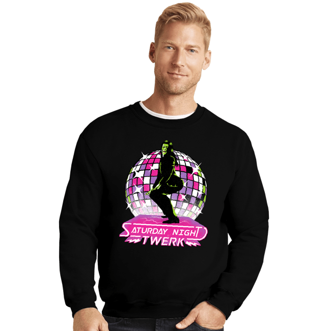 Secret_Shirts Crewneck Sweater, Unisex / Small / Black She Twerk