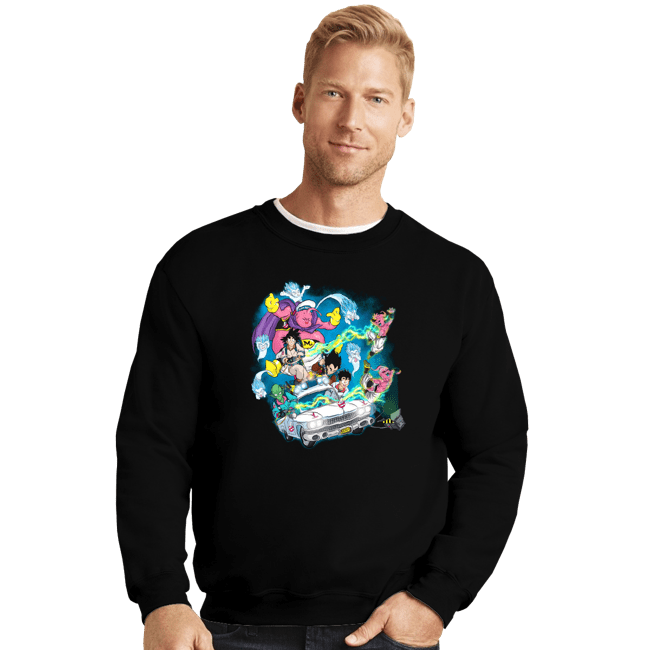 Daily_Deal_Shirts Crewneck Sweater, Unisex / Small / Black I Ain't Afraid Of No Bu