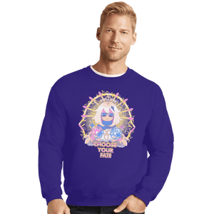 Shirts Crewneck Sweater, Unisex / Small / Violet Choose Your Fate
