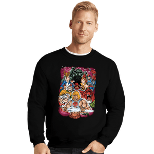Shirts Crewneck Sweater, Unisex / Small / Black Eternia Warrior