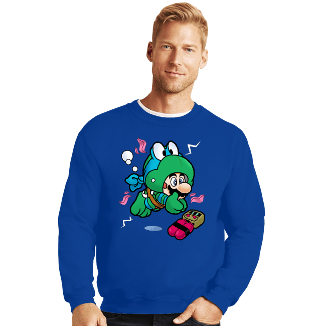 Secret_Shirts Crewneck Sweater, Unisex / Small / Royal Blue Super Leo Suit!