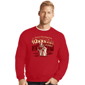 Daily_Deal_Shirts Crewneck Sweater, Unisex / Small / Red Dagobah Humbug