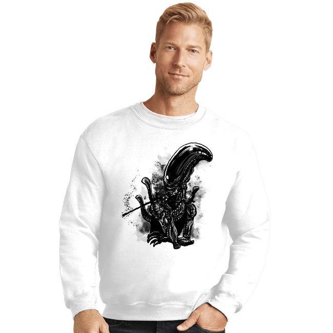 Secret_Shirts Crewneck Sweater, Unisex / Small / White Breakfast at Nostromo's