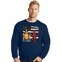 Load image into Gallery viewer, Secret_Shirts Crewneck Sweater, Unisex / Small / Navy Merconia!
