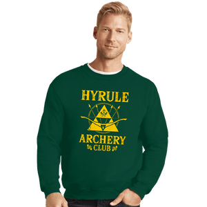 Daily_Deal_Shirts Crewneck Sweater, Unisex / Small / Forest Hyrule Archery Club