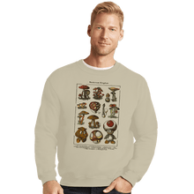 Load image into Gallery viewer, Daily_Deal_Shirts Crewneck Sweater, Unisex / Small / Sand Mario Mushrooms
