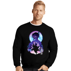 Daily_Deal_Shirts Crewneck Sweater, Unisex / Small / Black Demon Shinobu