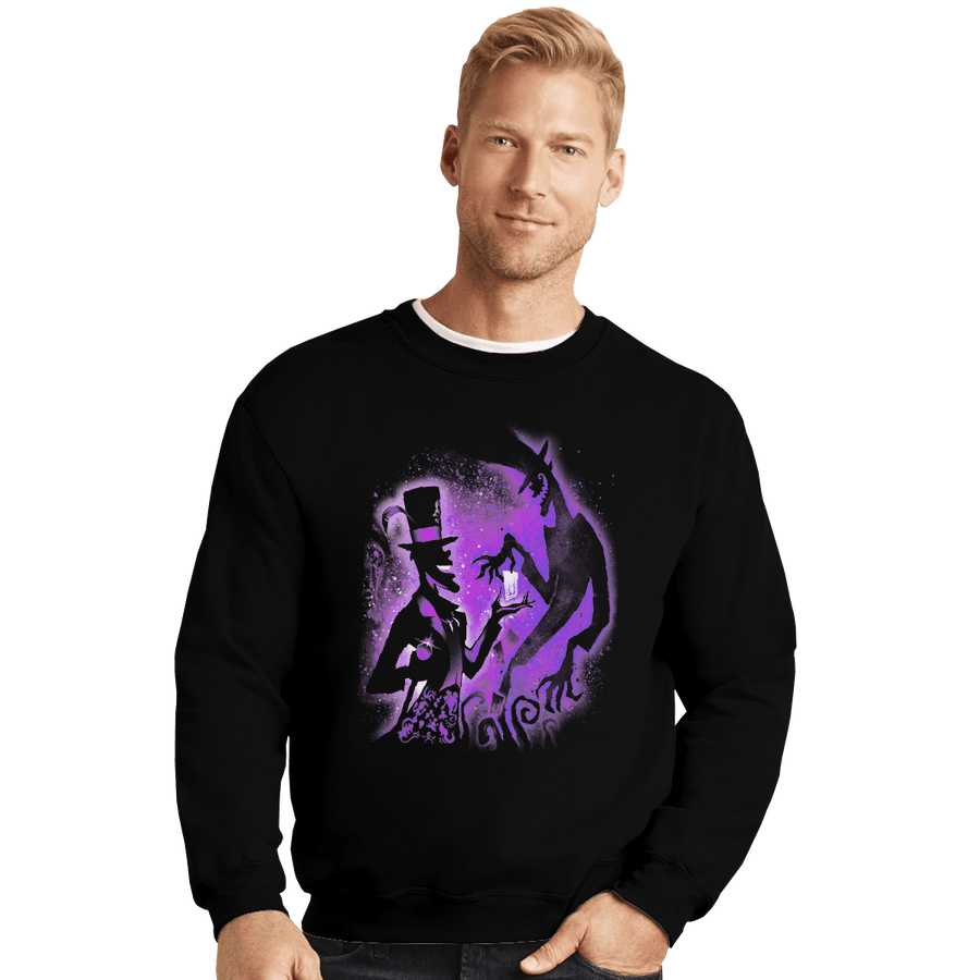 Shirts Crewneck Sweater, Unisex / Small / Black Shadow Man