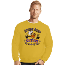 Load image into Gallery viewer, Shirts Crewneck Sweater, Unisex / Small / Gold Atomic Ant Gym
