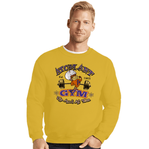 Shirts Crewneck Sweater, Unisex / Small / Gold Atomic Ant Gym