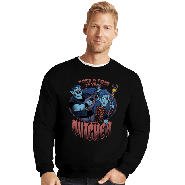 Secret_Shirts Crewneck Sweater, Unisex / Small / Black Witcher Brothers