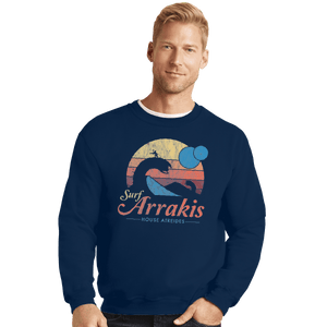 Shirts Crewneck Sweater, Unisex / Small / Navy Surf Arrakis