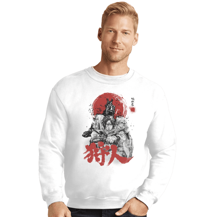 Shirts Crewneck Sweater, Unisex / Small / White Vampire Slayers