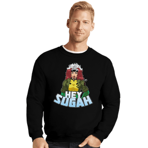 Shirts Crewneck Sweater, Unisex / Small / Black Hey Sugah