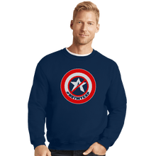 Load image into Gallery viewer, Secret_Shirts Crewneck Sweater, Unisex / Small / Navy Not My Cap
