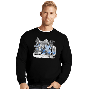 Shirts Crewneck Sweater, Unisex / Small / Black Waiting