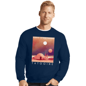 Shirts Crewneck Sweater, Unisex / Small / Navy Visit Tatooine