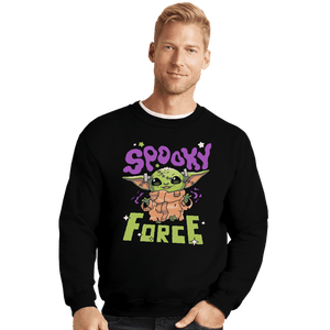 Shirts Crewneck Sweater, Unisex / Small / Black Spooky Force