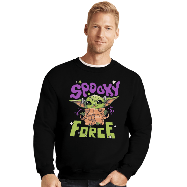 Shirts Crewneck Sweater, Unisex / Small / Black Spooky Force