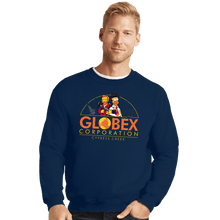 Load image into Gallery viewer, Daily_Deal_Shirts Crewneck Sweater, Unisex / Small / Navy Globex Corp
