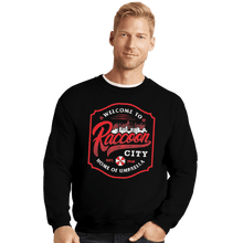 Load image into Gallery viewer, Shirts Crewneck Sweater, Unisex / Small / Black Raccoon City
