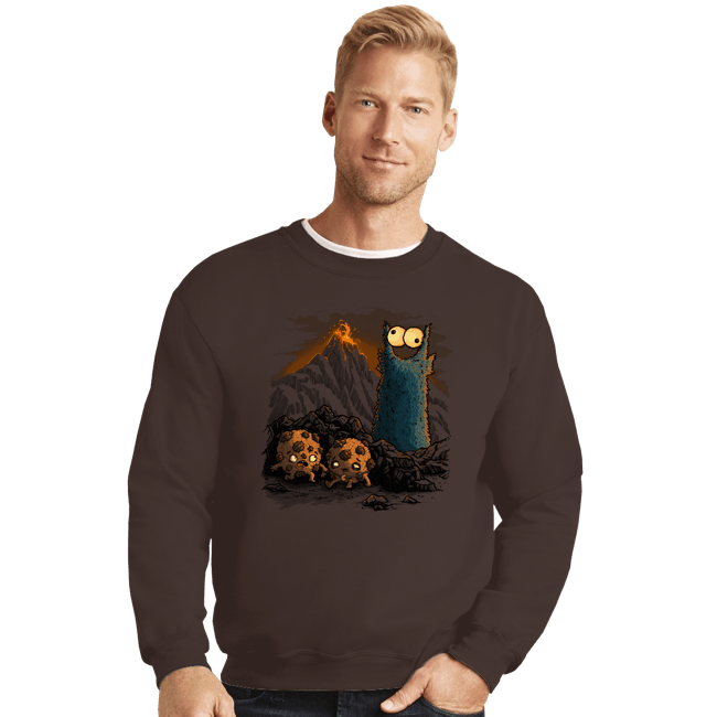 Last_Chance_Shirts Crewneck Sweater, Unisex / Small / Dark Chocolate The Lord Of The Cookies