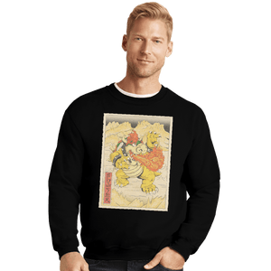 Shirts Crewneck Sweater, Unisex / Small / Black Bowser