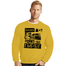 Load image into Gallery viewer, Daily_Deal_Shirts Crewneck Sweater, Unisex / Small / Gold Save Empire Records!
