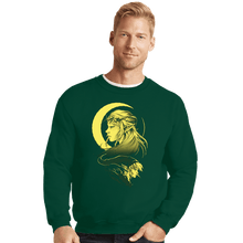 Load image into Gallery viewer, Daily_Deal_Shirts Crewneck Sweater, Unisex / Small / Forest The Knight And Princess
