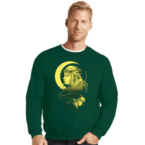 Daily_Deal_Shirts Crewneck Sweater, Unisex / Small / Forest The Knight And Princess