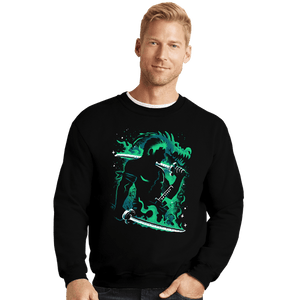 Daily_Deal_Shirts Crewneck Sweater, Unisex / Small / Black Pirate-Hunter