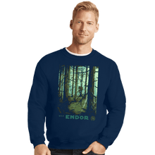 Load image into Gallery viewer, Shirts Crewneck Sweater, Unisex / Small / Navy Visit Endor
