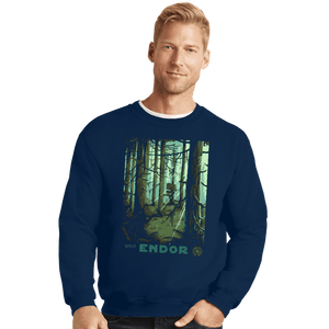 Shirts Crewneck Sweater, Unisex / Small / Navy Visit Endor