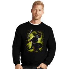 Load image into Gallery viewer, Daily_Deal_Shirts Crewneck Sweater, Unisex / Small / Black The Githyanki Warrior
