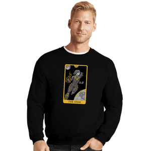 Shirts Crewneck Sweater, Unisex / Small / Black Tarot The Star