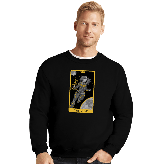 Shirts Crewneck Sweater, Unisex / Small / Black Tarot The Star