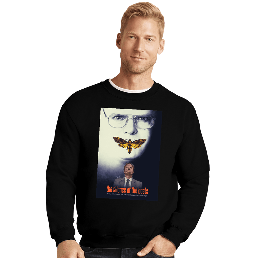 Shirts Crewneck Sweater, Unisex / Small / Black Silence Of The Beets