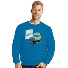 Load image into Gallery viewer, Shirts Crewneck Sweater, Unisex / Small / Sapphire Round Earth
