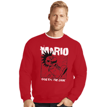 Load image into Gallery viewer, Shirts Crewneck Sweater, Unisex / Small / Red Give &#39;Em The Shoe
