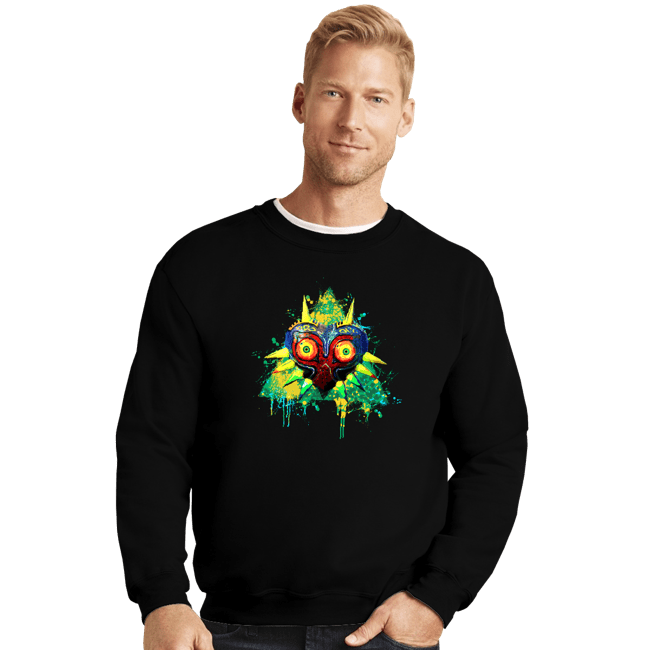 Daily_Deal_Shirts Crewneck Sweater, Unisex / Small / Black Echoes Of Evil