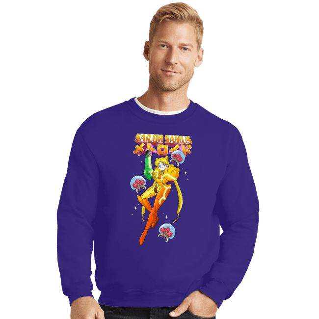 Secret_Shirts Crewneck Sweater, Unisex / Small / Violet Sailor Samus