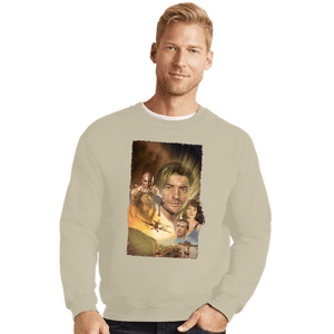 Daily_Deal_Shirts Crewneck Sweater, Unisex / Small / Sand The Mummy