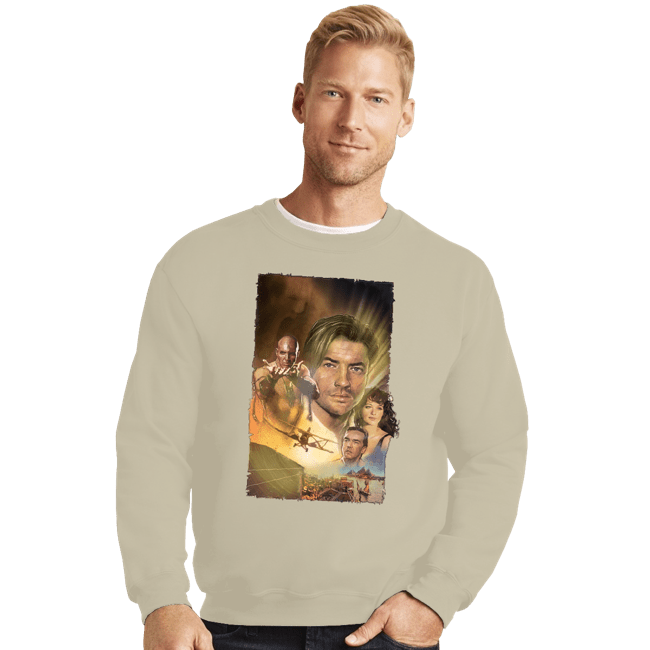Daily_Deal_Shirts Crewneck Sweater, Unisex / Small / Sand The Mummy