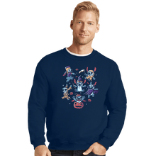Load image into Gallery viewer, Secret_Shirts Crewneck Sweater, Unisex / Small / Navy Halloween Costumes
