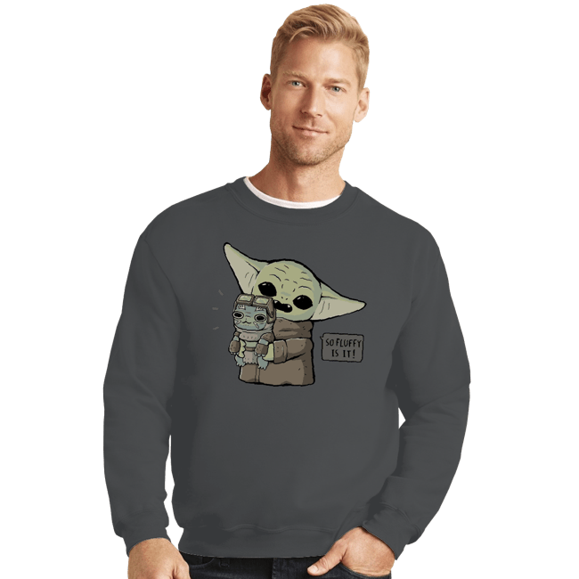 Daily_Deal_Shirts Crewneck Sweater, Unisex / Small / Charcoal Fluffy Anzellan